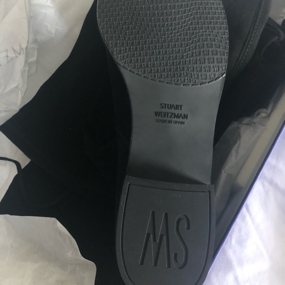 Stuart Weitzman Suede Lowland Over the Knee Boots - Picture 6 of 8